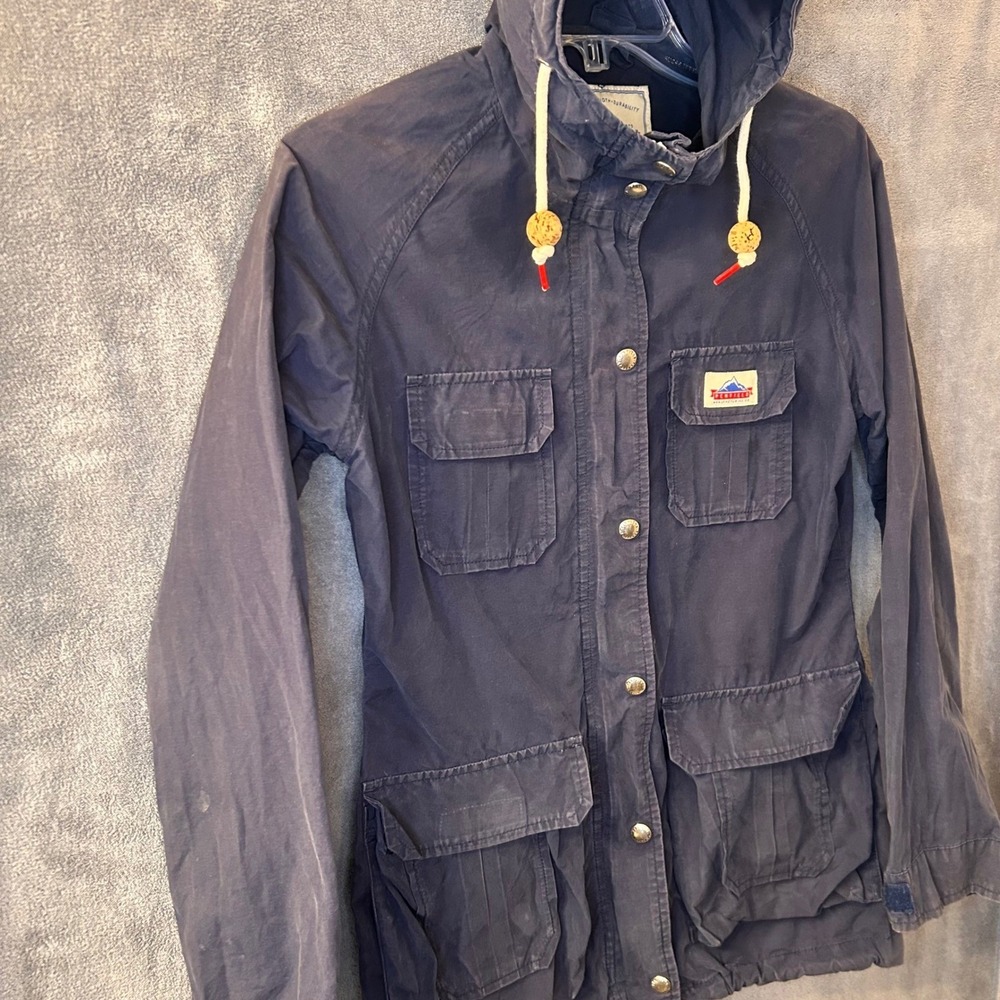 Penfield Womens XS Full Zip Utility Strength Lightweight Navy Blue Hooded Jacket - Picture 15 of 16